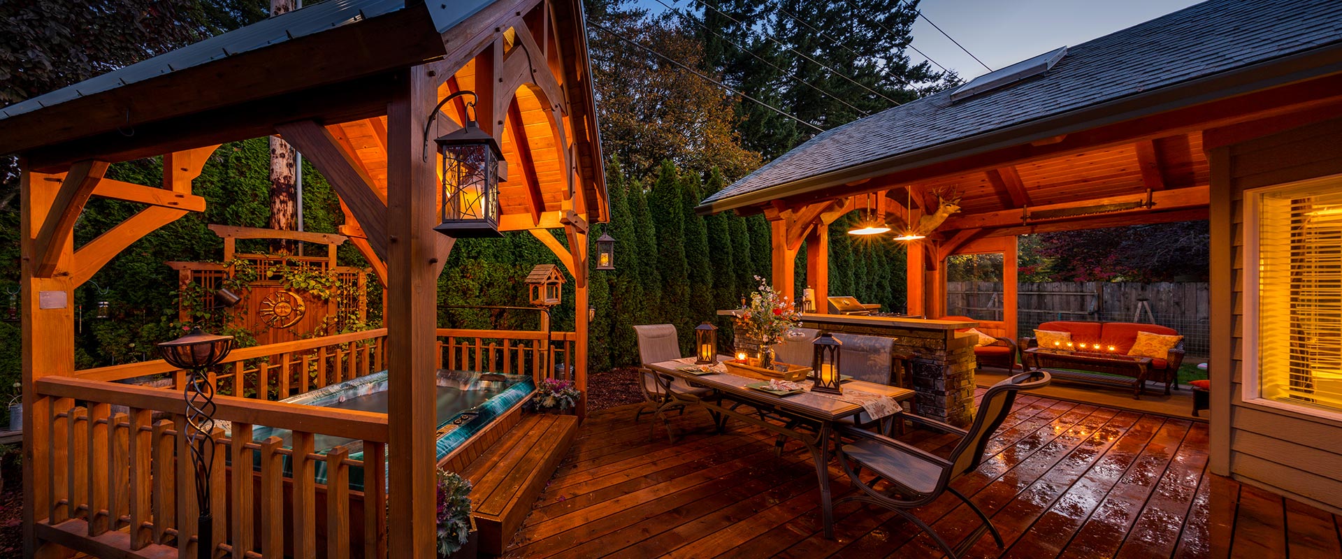 Timber Frame Pavilions Trusses Homes Portland Estacada Or