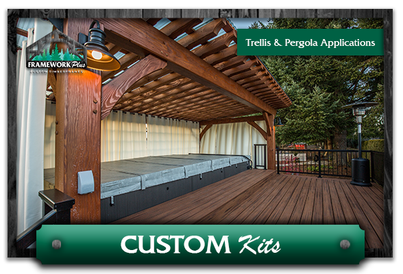 A picture of a custom kit for a pergola.
