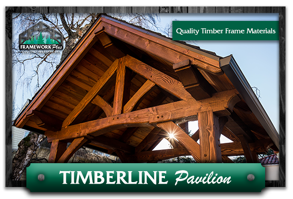 Timberline Pavilion Kit - King Post Truss - Framework Plus on Timber Frame Pavilion Kits Prices id=70748