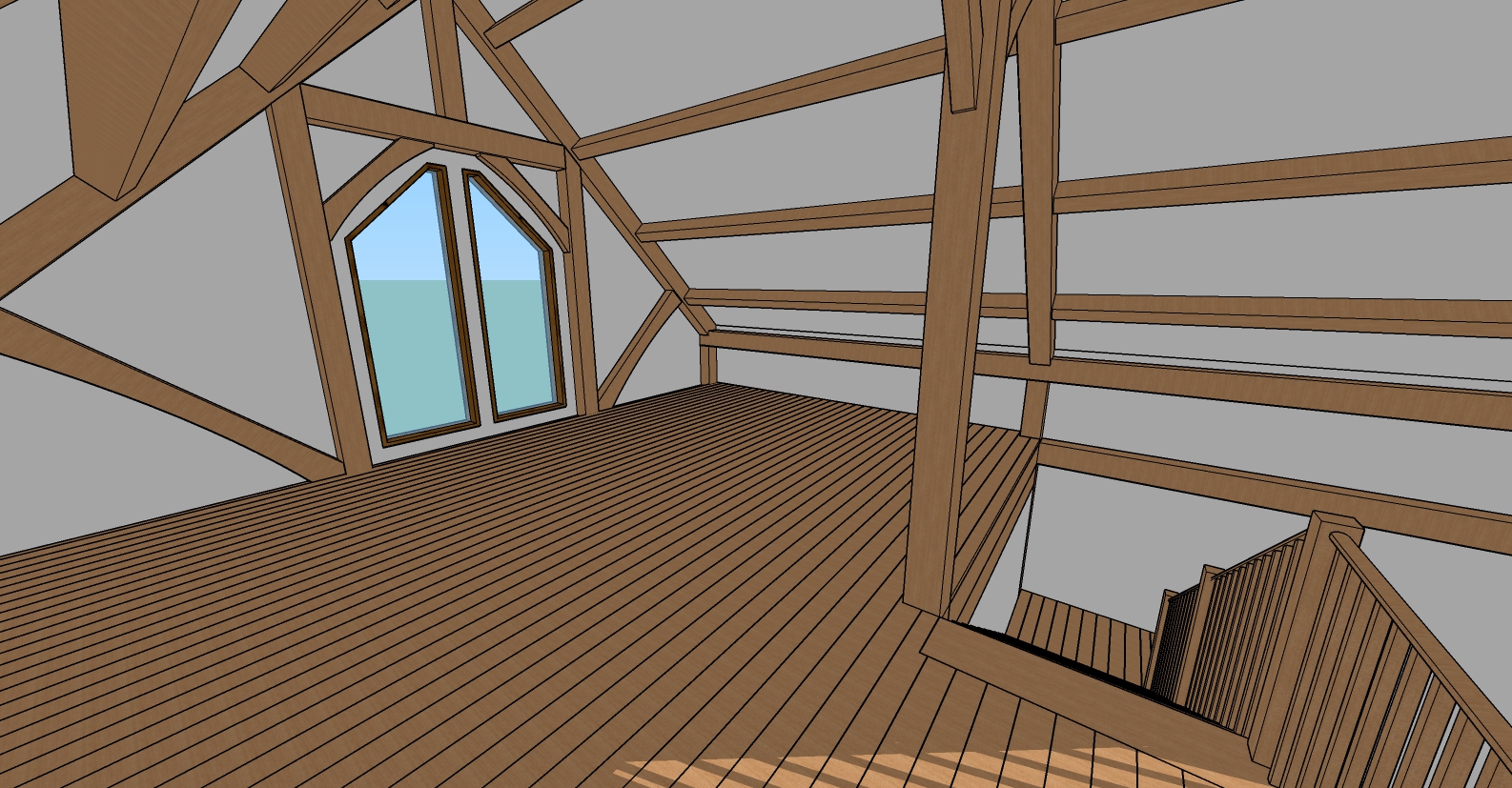 A 3 d image of the interior of a house.